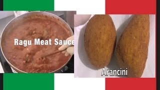 Secret Arancini Stuffed Rice Balls amp Ragu Meat Sauce [upl. by Toffic]