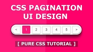 CSS Pagination UI Design Simple Pagination Design Using Html And CSS  Pure CSS Tutorial [upl. by Renfred756]