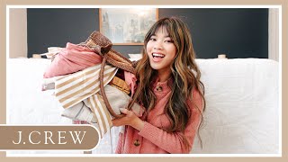 J Crew Try on Haul Cute spring clothes 🌸 Dresses Tops Bags Shoes and more [upl. by Pergrim]