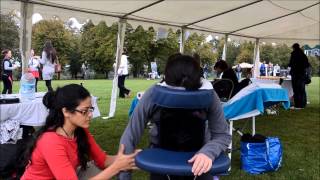 Shiatsu Chair Massage  Charity Pt1 [upl. by Llessur565]