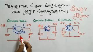 Transistor Circuit Configurations and Input  Output Characteristics [upl. by Omle]