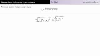 Oblicz granicę ciągu  twierdzenie o 3 ciągach  przykład 2 [upl. by Hnahym99]