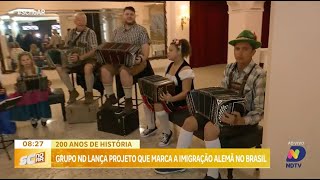 200 anos de história Grupo ND lança projeto que marca a imigração alemã no Brasil [upl. by Dworman]