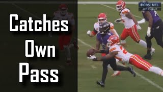 Lamar Jackson Catches his own pass  Baltimore Ravens Vs Kansas City Chiefs [upl. by Perrine35]