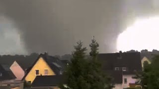 Strong Tornado in NRW Germany  May 2022 [upl. by Zetnod]