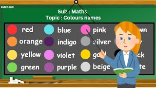 Colours names  Colors names for kids  Colors name  Learn Color name in English  Color names [upl. by Shepley832]