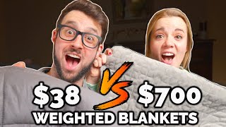 Cheapest vs Most EXPENSIVE Weighted Blankets  5 Weighted Blankets Reviewed [upl. by Broderic]