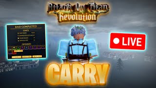 🔴 LIVE AOT Revolution Carrying VIEWERS [upl. by Tebasile]