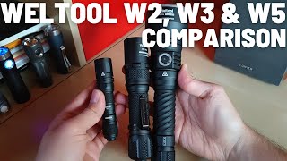 Weltool W2 W3 Pro Tac amp W5 Pro LEPs Comparison with beamshots [upl. by Hen154]