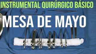 cirugia  INSTRUMENTAL QUIRURGICO BÁSICO MESA DE MAYO medicina recomendado [upl. by Wilkens]