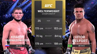 Khabib Nurmagomedov vs Vitor Belfort Full Fight  UFC 5 Fight Night [upl. by Stephani]