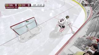 NHL 16 EASHL BETA GOALIE SCORES A GOAL [upl. by Lori]