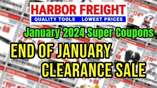 Harbor Freight January 2024 Super Coupon Clearance Sale [upl. by Espy926]