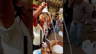 Famous celebrity dolly chai wala in Nagpur shorts streetfood food delhichaat [upl. by Kwei42]