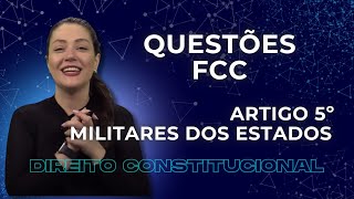 Questões FCC  Direito Constitucional  Adriane Fauth [upl. by Euqcaj]