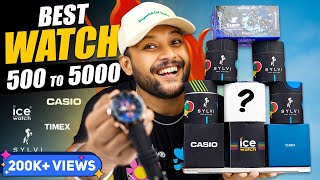 5 Best Watch For Men Under 500 to 5000🔥 Watch Haul Review 2023  Casio Timex Sylvi  ONE CHANCE [upl. by Mars568]