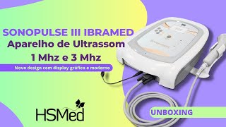 Sonopulse III Aparelho de Ultrassom 1 Mhz e 3 Mhz  Ibramed  UNBOXING [upl. by Dov]