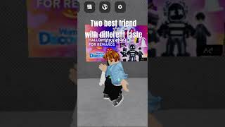 Two best friends with different taste roblox robloxstyles royalehigh mm2 shorts fyp [upl. by Matazzoni]