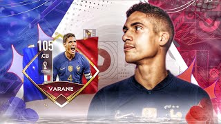 FIFA Mobile 22  REVIEW Varane FIFA World Cup 🔥 [upl. by Michale86]