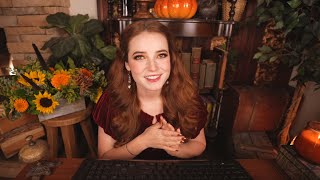 ASMR Mahogany Lodge Hotel Check In typing crackling fire [upl. by Undis]