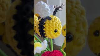 Abejas en Crochet 🐝❤️ hechoamano crochet hechoconamor flores asmr abejas [upl. by Magnum]