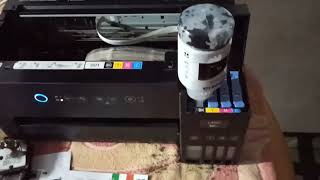 Epson L 4150 me ink kaise bhareHow to Refill ink in Epson printer L4150 [upl. by Neenahs240]