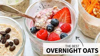 Overnight Oats  8 Flavors for Easy Meal Prep [upl. by Prady]