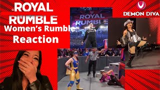 2022 Women’s Royal Rumble Match Reactions [upl. by Rockafellow]