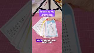 Tabelline da stampare Tabelline backtoschool ritornoascuola diy cricut [upl. by Ahsirhcal174]