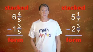 Math Antics  Subtracting Mixed Numbers [upl. by Allin]