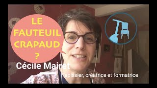 COMMENT POSER LE TISSU SUR LA BOSSE DU FAUTEUIL CRAPAUD [upl. by Shelbi]