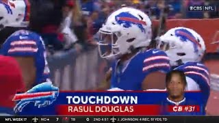 Rasul Douglas PICK 6 For The Bills  PATRIOTS vs BILLS  202324 NFL SEASON  WEEK 17 [upl. by Adnerb]