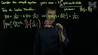 Solving an Integral Equation with Laplace Transform Example 2 [upl. by Kall356]