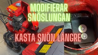 Modifierar snöslunga så den slungar snön längre  Yamaha YS624 [upl. by Flodnar]