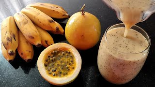 PODEROSO SUCO DE MARACUJÁ COM BANANA  DESCUBRA OS BENEFÍCIOS E APRENDA COMO FAZER [upl. by Nicoli]