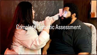 ASMR Dr Performs Complete Diabetic Assessment Endocrinologist Medical Exam of Eyes Mouth Hands [upl. by Aihsital]