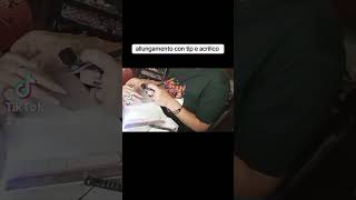 allungamento unghie con tip e acrilico nails nailtech naildesign nailart love gelnails ardea [upl. by Clough]