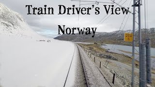 TRAIN DRIVERS VIEW Changing Seasons on the Bergen Line☀️🌧🍂☃️ [upl. by Moulden953]