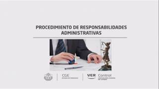 PROCEDIMIENTO DE RESPONSABILIDADES ADMINISTRATIVAS [upl. by Hedvige]