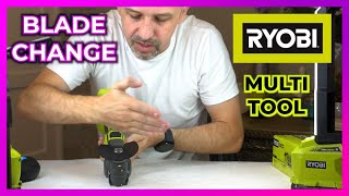 Ryobi Multitool Blade Change and the extra adapter  what is it for [upl. by Annadroj]