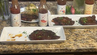 Country style lima beans smoked cabbage and smoked pork chops using Side Eye barbecue sauce [upl. by Aseeram]