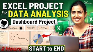 EXCEL Full PROJECT for Data Analysis with Practical 2 Hours  EndtoEnd Excel Dashboard Project [upl. by Lugo580]