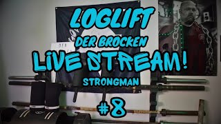 AntiAKO macht Loglift 51125 Kg strIct 🤣  German Masters Strongman Live Training [upl. by Atauqal]