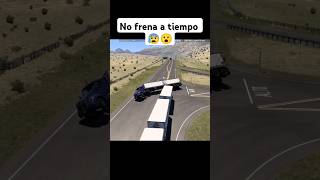 Trailer no frena a tiempo 😨😱 trucks camion trailer truck simulator [upl. by Colbert]