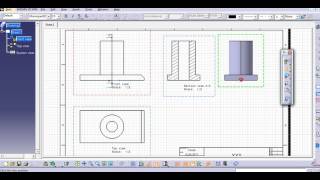 SECTIONS VIEW CATIA V5 [upl. by Lonnard702]