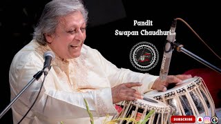 Pandit Swapan Chaudhuri Tabla Solo in The Public Ustad Zakir Hussain and Pandit Nayan Ghosh [upl. by Knut]