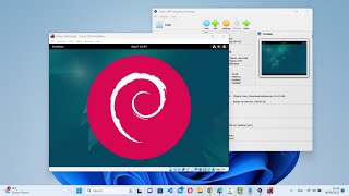 How to Install Debian Linux on VirtualBox on Windows 11 [upl. by Nonie349]