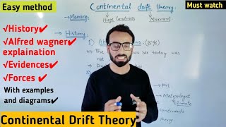 Continental Drift Theory  Distribution of oceans and continents  Alfred wagner  ZoogeographyCss [upl. by Sandell414]