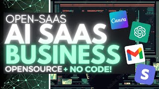 OpenSaaS Create Your SaaS Business With AI For FREE and NO Code [upl. by Heller]