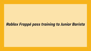 Roblox Frappe How to Pass Training [upl. by Ahsieka]